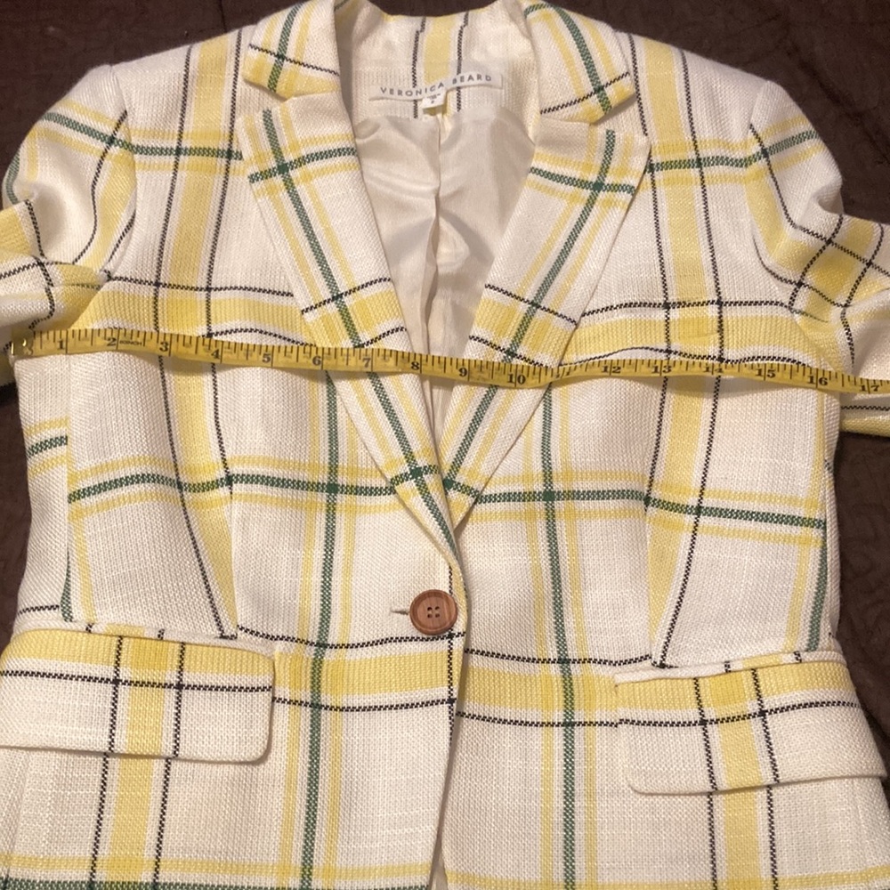 Veronica Beard Yellow Green Schoolboy Blazer| Sz 2 - Picture 12 of 12